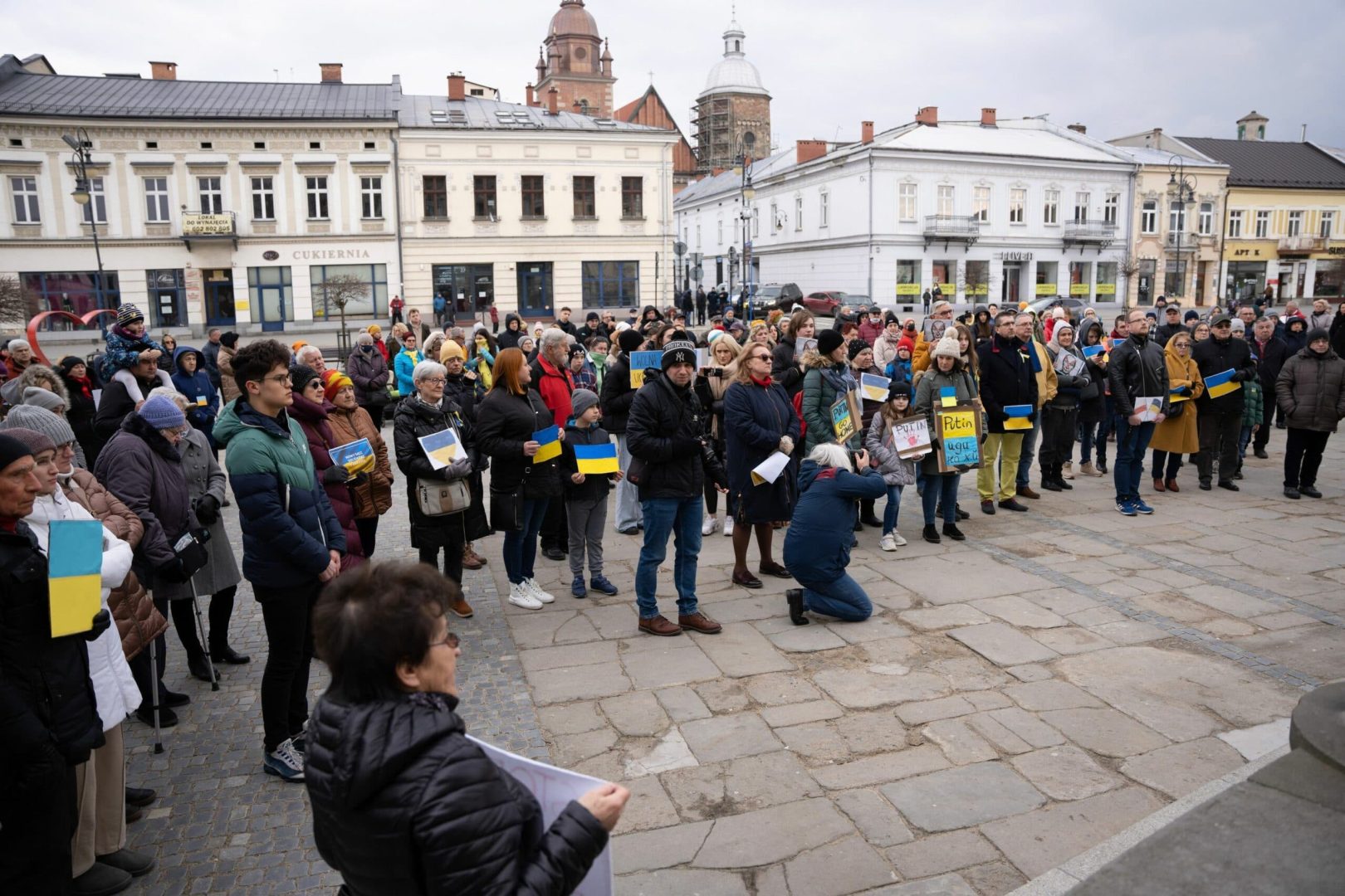 sądecki łańcuch solidarności z Ukrainą