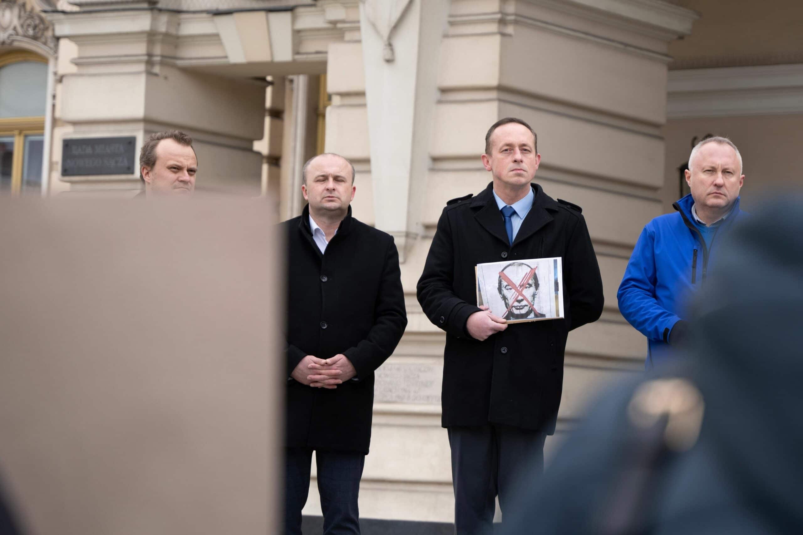 sądecki łańcuch solidarności z Ukrainą