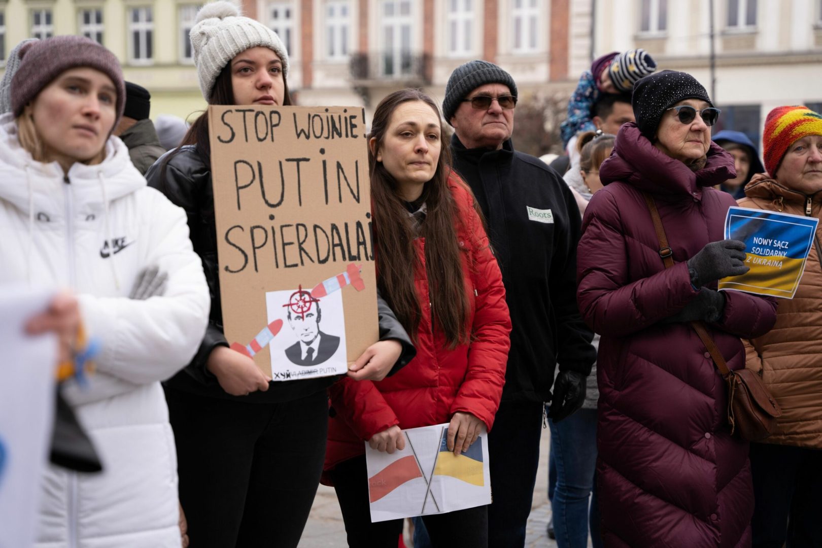 sądecki łańcuch solidarności z Ukrainą