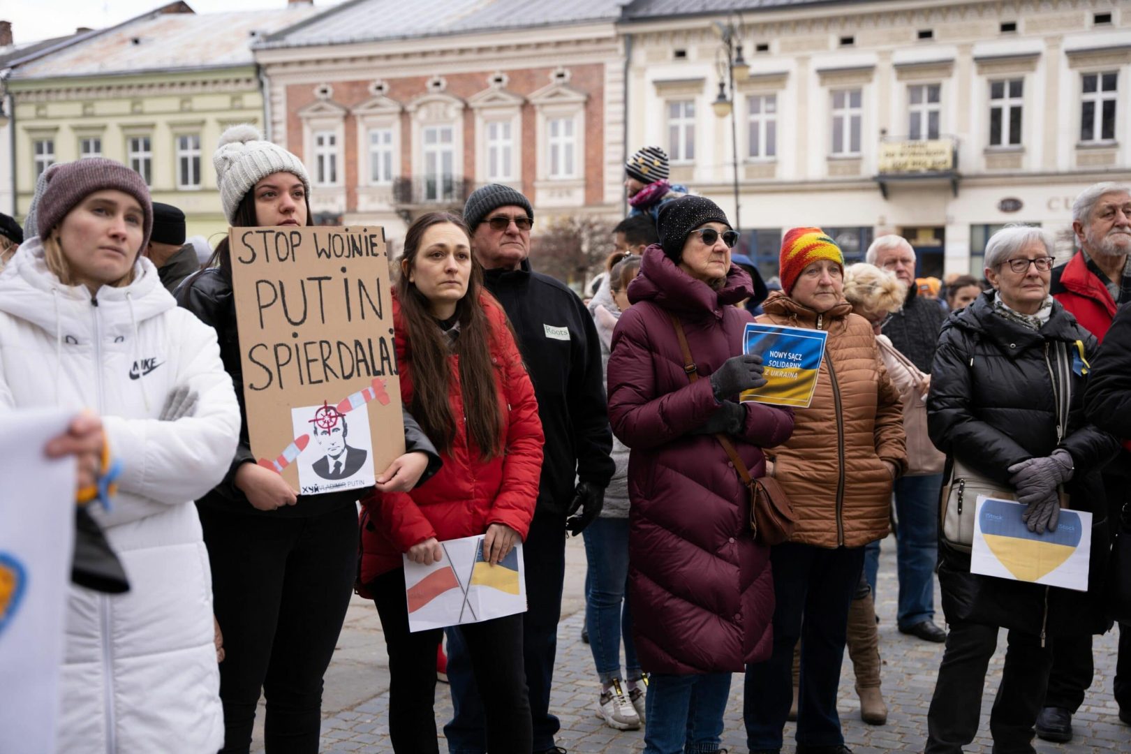 sądecki łańcuch solidarności z Ukrainą