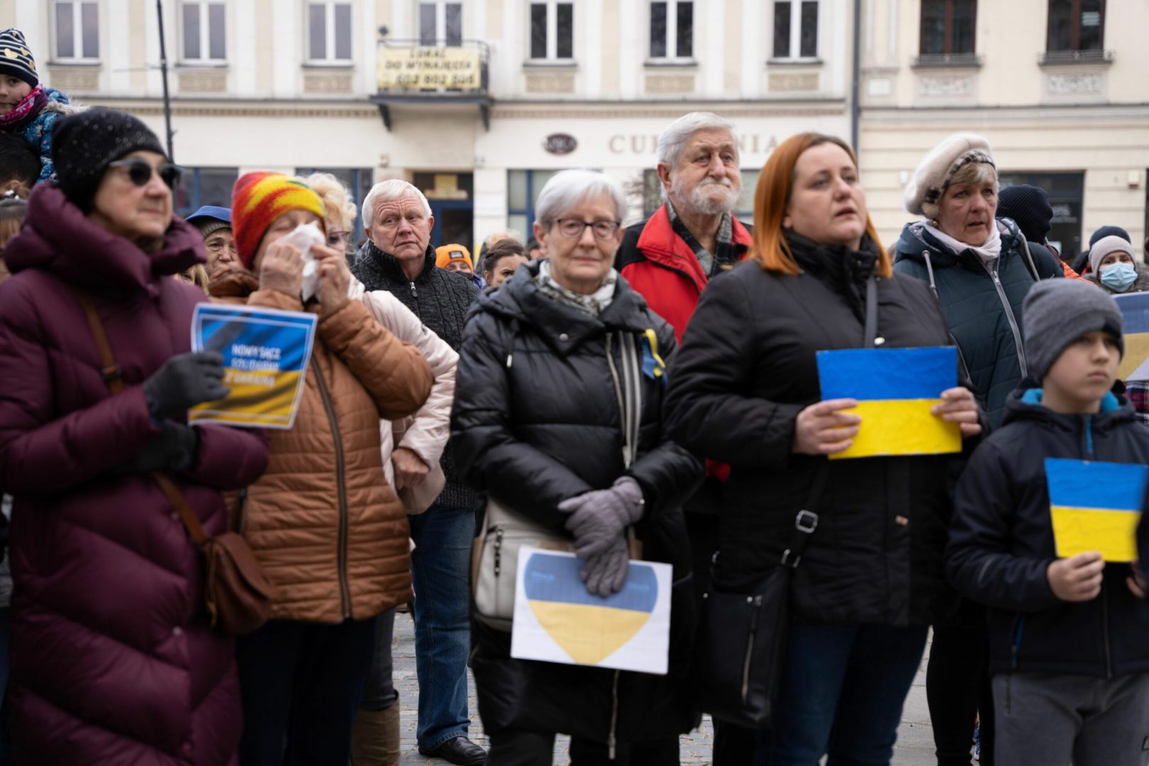 sądecki łańcuch solidarności z Ukrainą