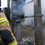 Dąbrowa - pożar skrzynki rozdzielczej
