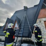 Tylicz - pożar sadzy w kominie