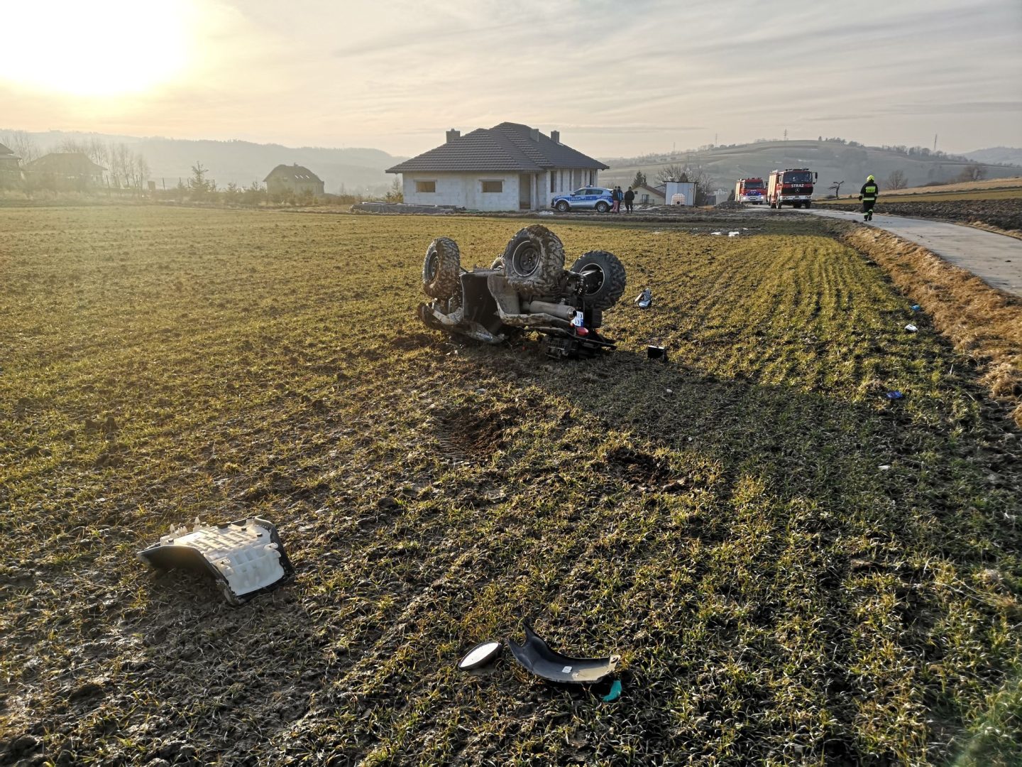 wypadek quada Korzenna