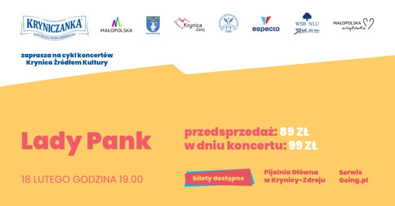 LADY PANK | Krynica Źródłem Kultury 2022! Rozdajemy bilety!