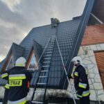 Tylicz - pożar sadzy w kominie