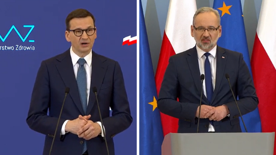 Konferencja prasowa ministra zdrowia i premiera