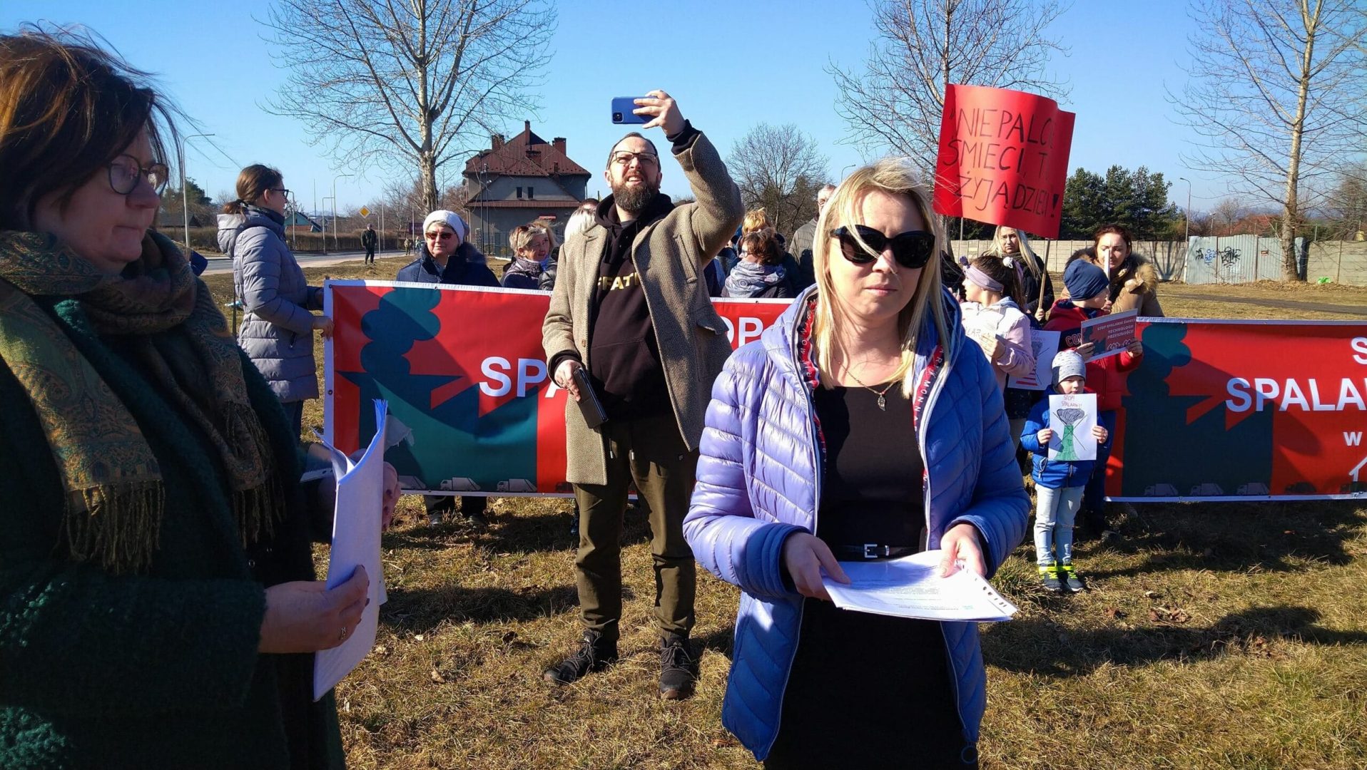 Nowy Sącz protest przeciw spalarni