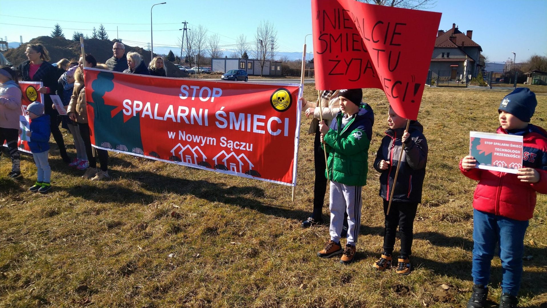 Nowy Sącz protest przeciw spalarni