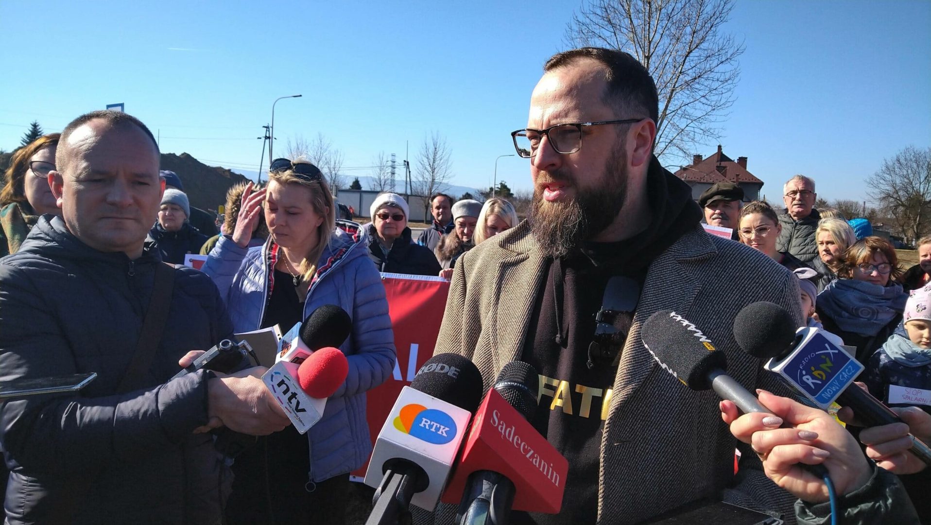 Nowy Sącz protest przeciw spalarni