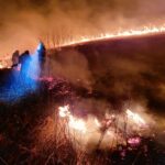 Sądecczyzna, pożar traw, Winna Góra