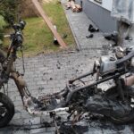 Łącko pożar elewacji