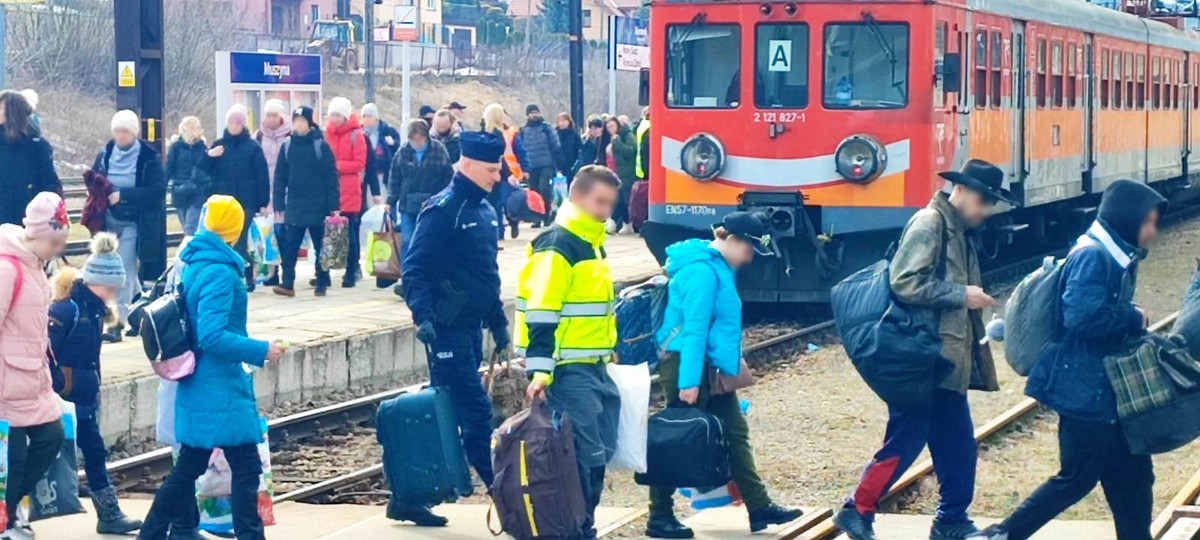 policja, uchodźcy