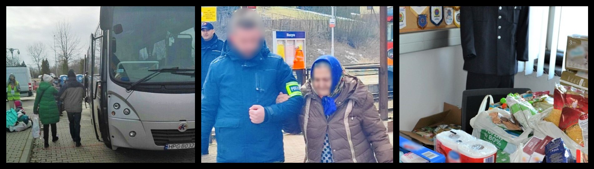 policja, uchodźcy
