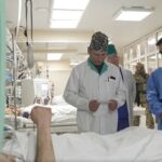 Wołodymyr Zełenski w szpitalu w Kijowie