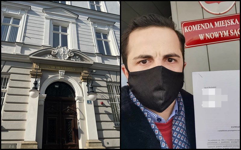 Jakub Bocheński, Nowy Sącz, Sąd Rejonowy, Sąd Okręgowy, Łukasz B. Strajki Kobiet