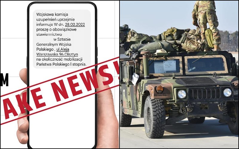 fake news, mobilizacja, wojsko
