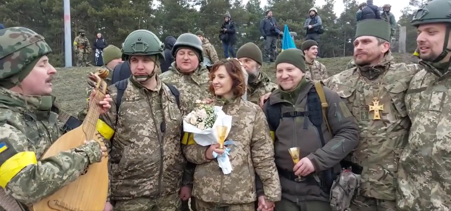 żołnierski ślub w Kijowie