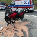 kolizja karetki z motocyklem