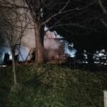 Sucha Struga - pożar budynku gospodarczego