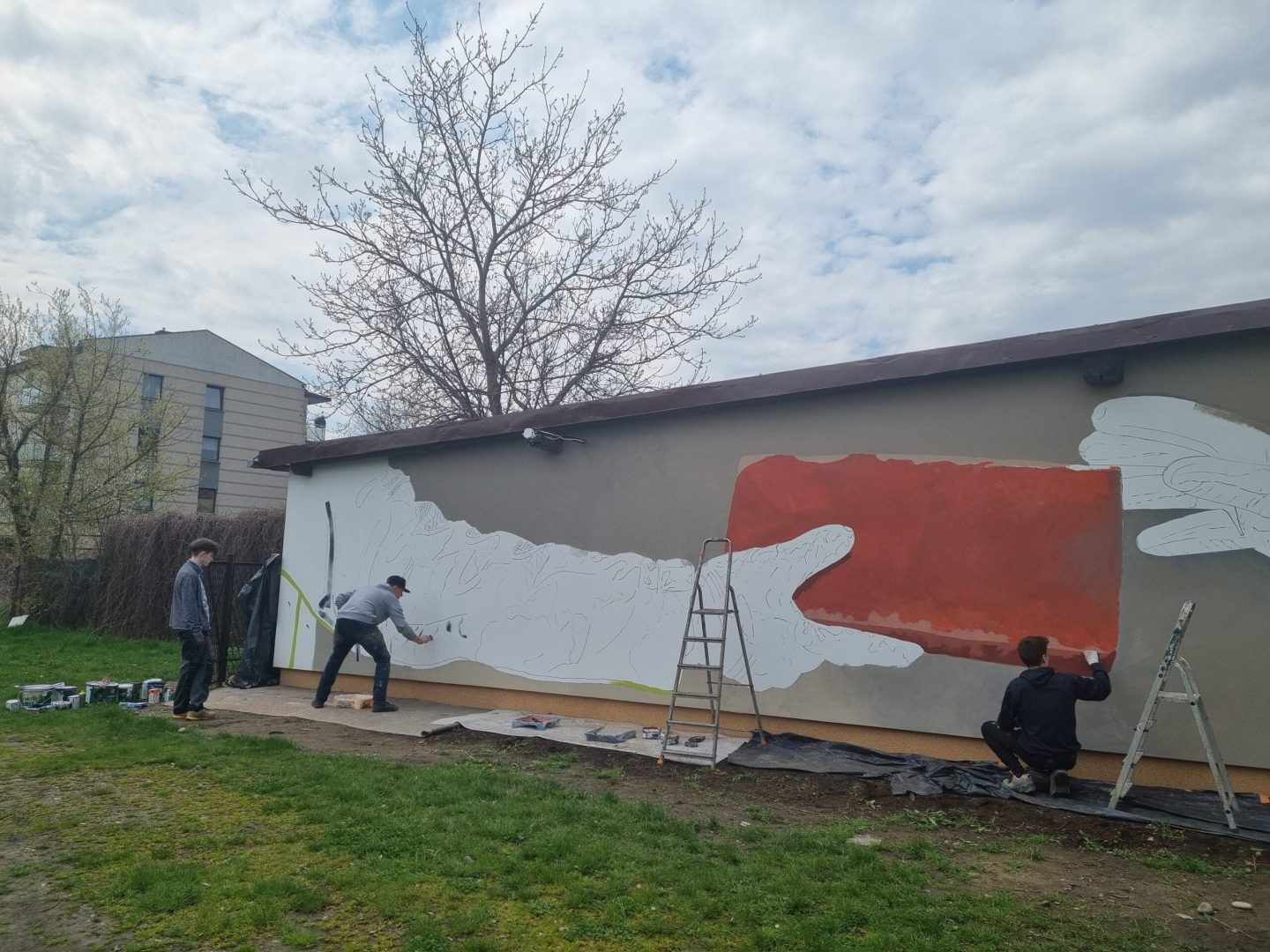 mural Zespół Szkół Budowlanych
