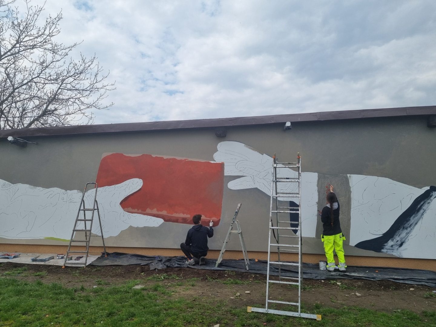 mural Zespół Szkół Budowlanych