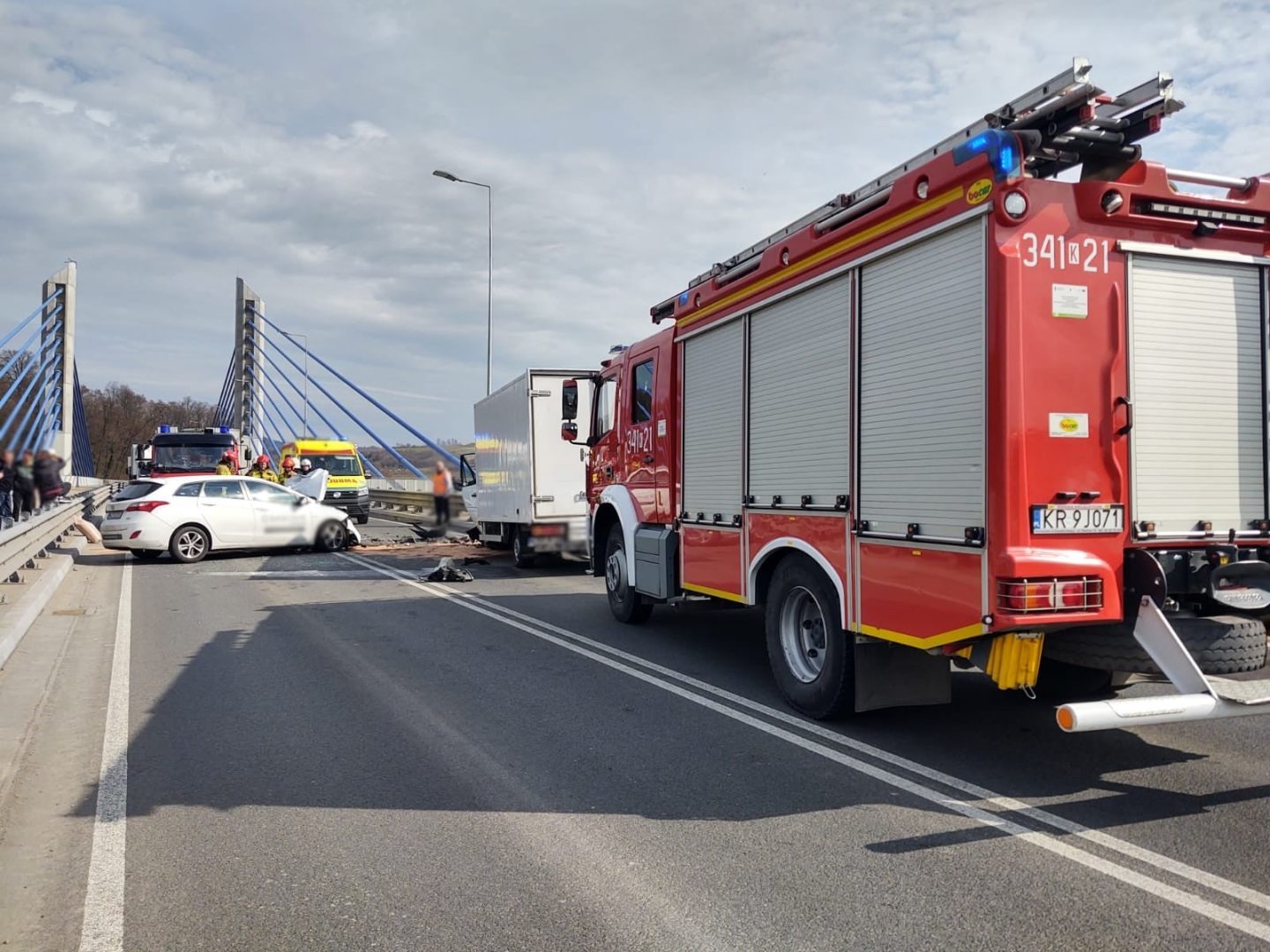 wypadek na moście w Kurowie