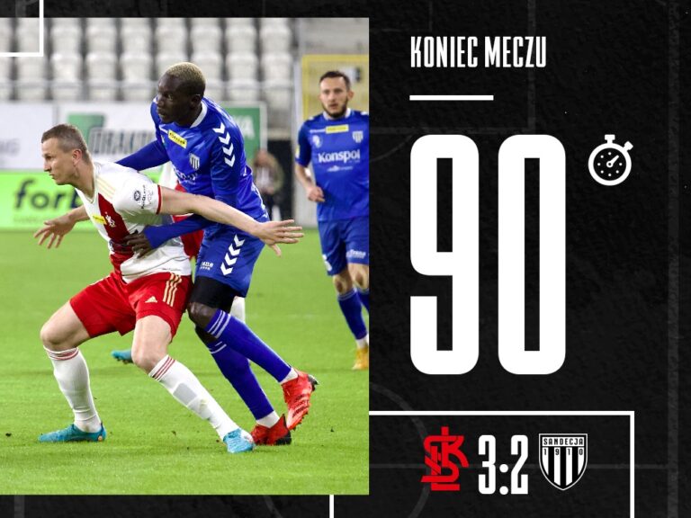 Sandecja popłynęła w Łodzi. Zespoły zamieniły się miejscami w tabeli