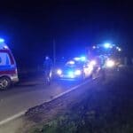 Szczyrzyc, potrącenie pieszego, OSP Pogorzany