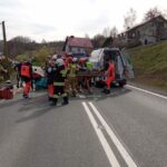 kolizja karetki z motocyklem