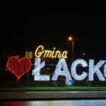 gmina Łącko, napis