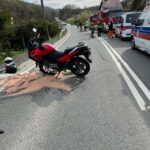 kolizja karetki z motocyklem
