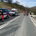 kolizja karetki z motocyklem