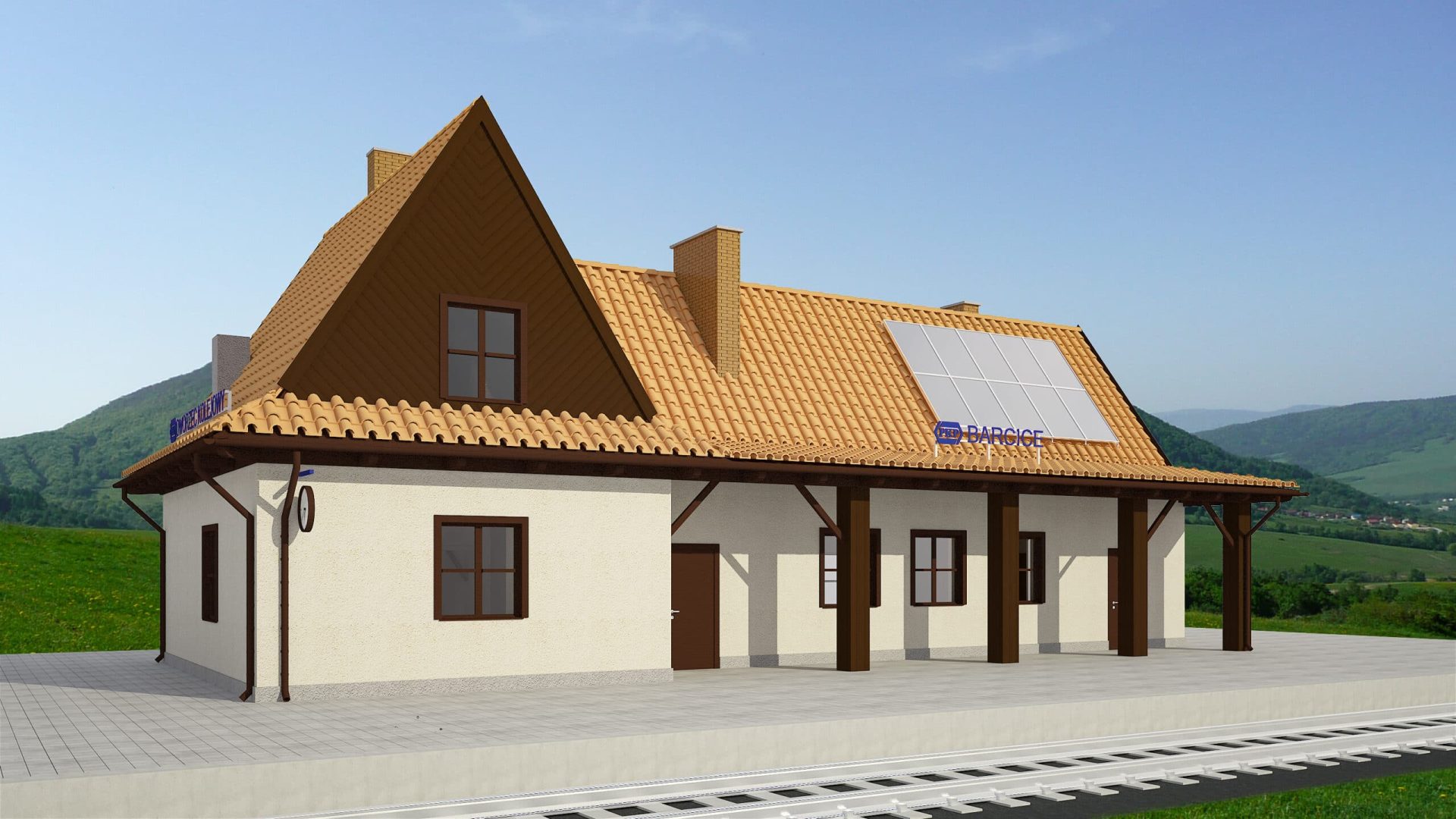 dworzec Barcice - wizualizacja
