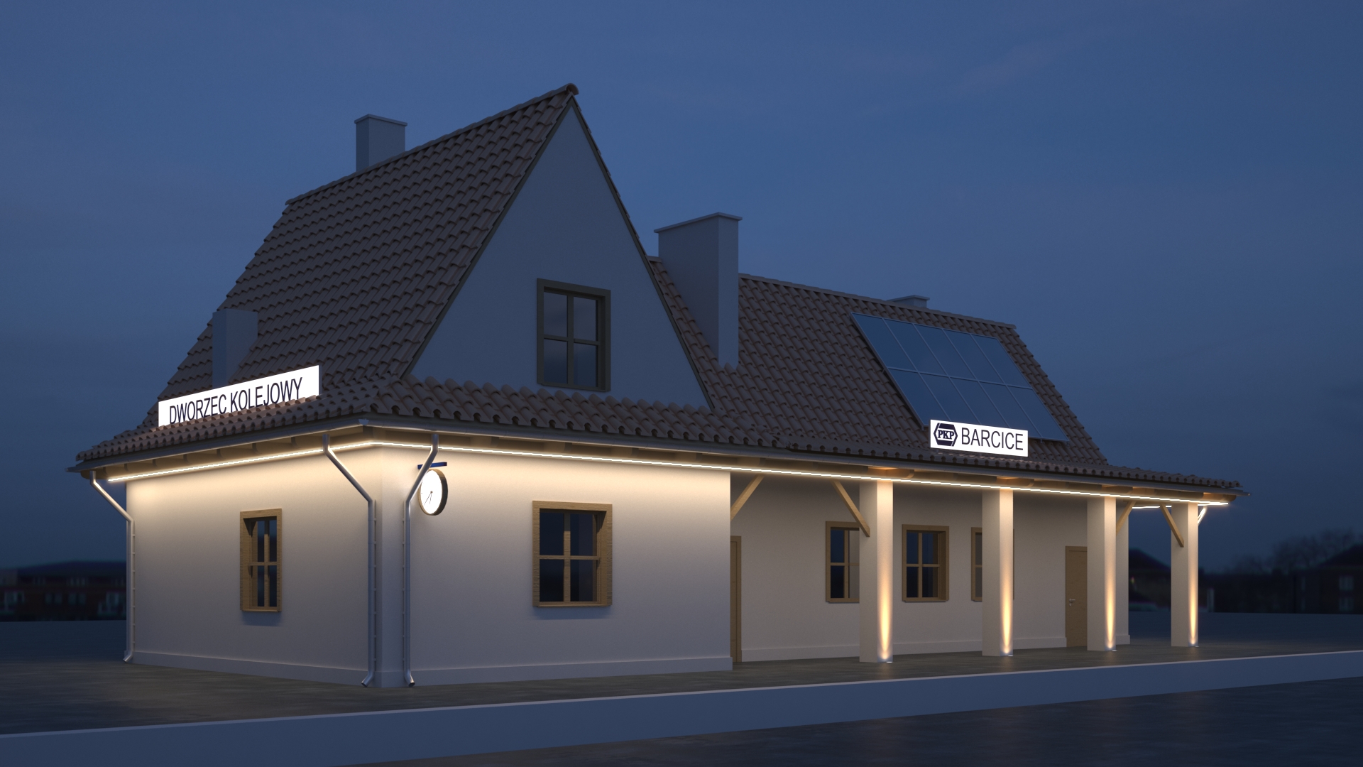 dworzec Barcice - wizualizacja