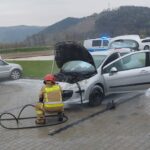 Wielogłowy, pożar samochodu