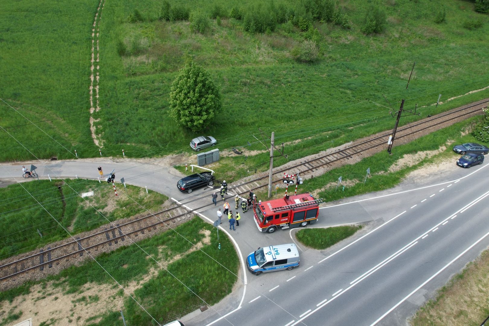 wypadek na torach Barcice