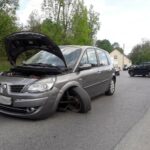Łazy Biegonickie zderzenie samochodów