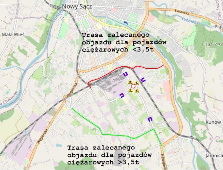 Zmiana organizacji ruchu w związku z remontem ul. Nawojowskiej