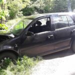 Naściszowa samochód wypadł z drogi