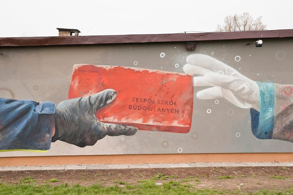 mural Zespół Szkół Budowlanych