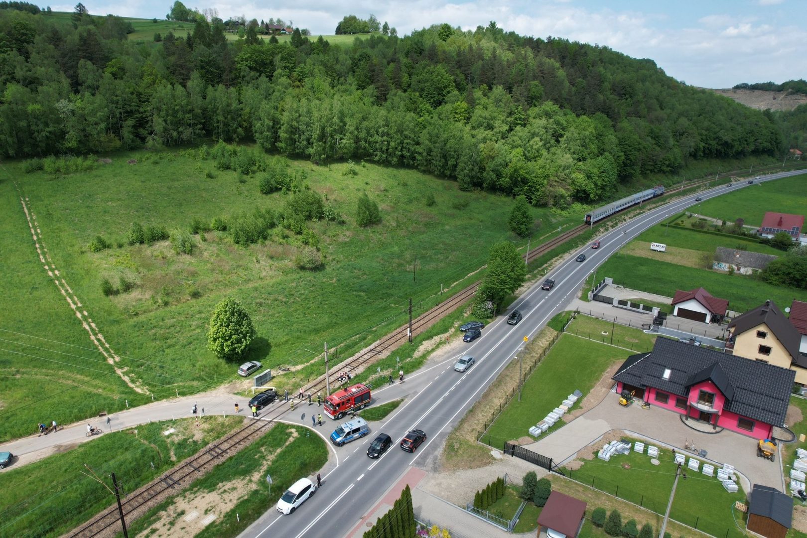 wypadek na torach Barcice