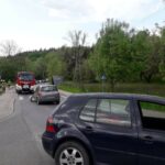 Łazy Biegonickie zderzenie samochodów