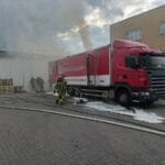 Nowy Sącz pożar samochodu ciężarowego