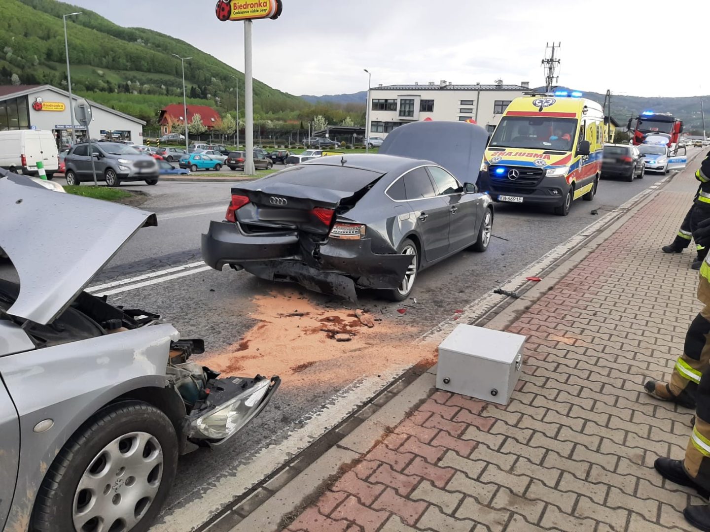 Łącko wypadek