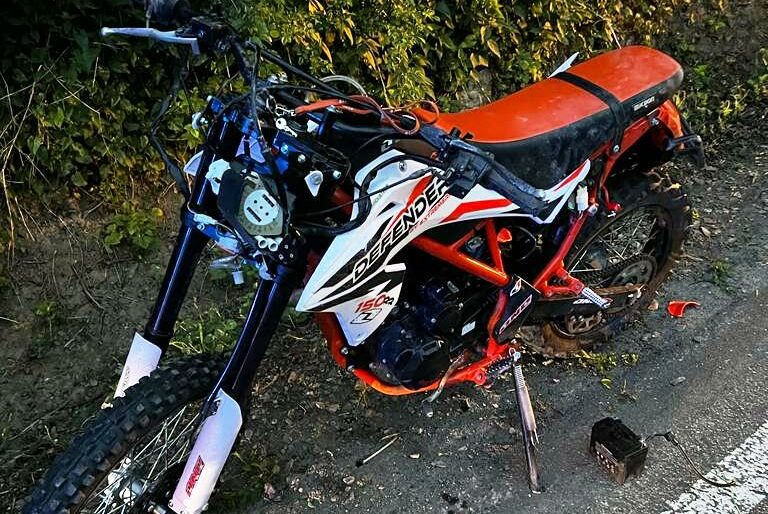 Tęgoborze. Znów wypadek motocyklisty. Ranny 17-latek