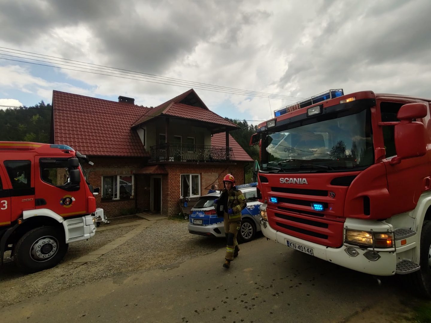 Wronowice pożar
