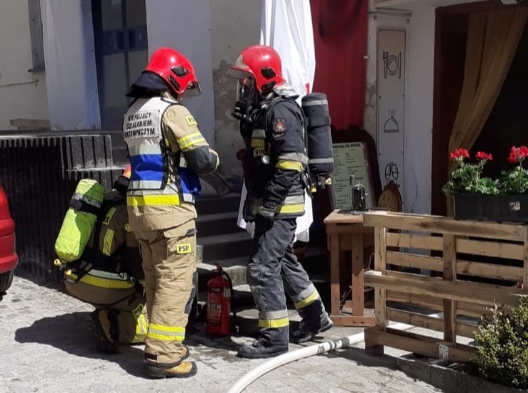 Krynica-Zdrój pożar w restauracji