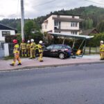 Złockie, kolizja, wiata przystankowa, Opel Astra