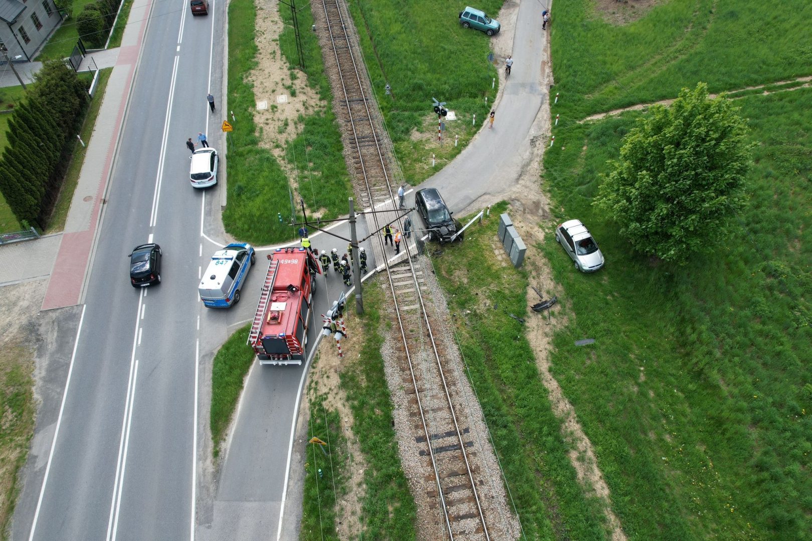 wypadek na torach Barcice